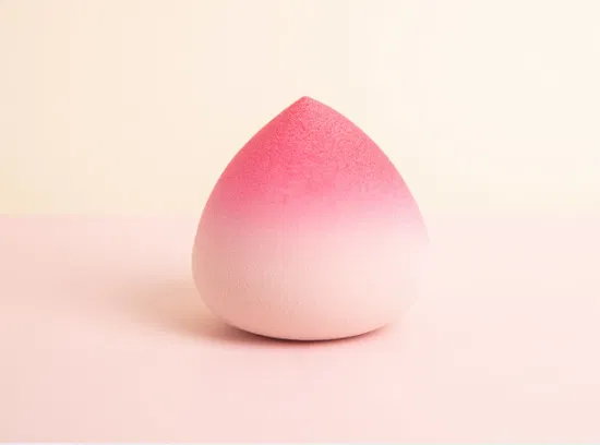 Pink Peach Cosmetic Puff Beauty Egg Factory Mikrofaser-Kosmetik-Make-up-Schwamm